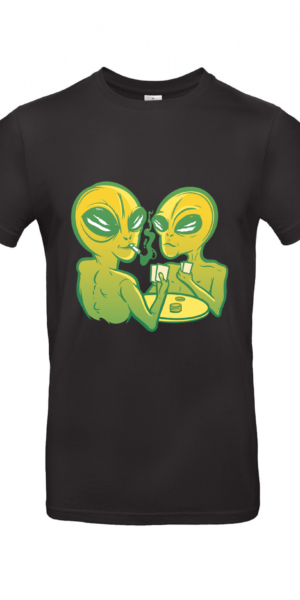 T-Shirt | Alien Poker Round - Herren T-Shirt