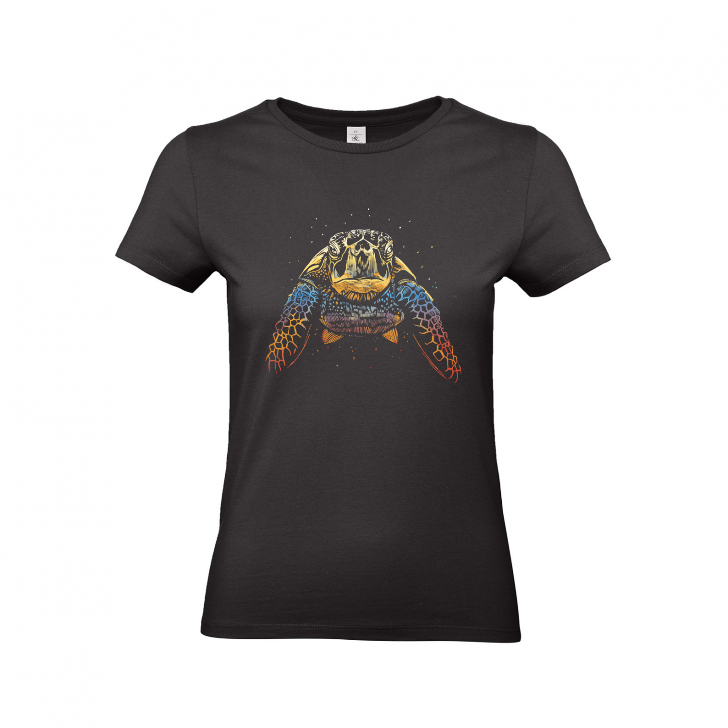 T-Shirt | Color Turtle Silhouette - Damen T-Shirt