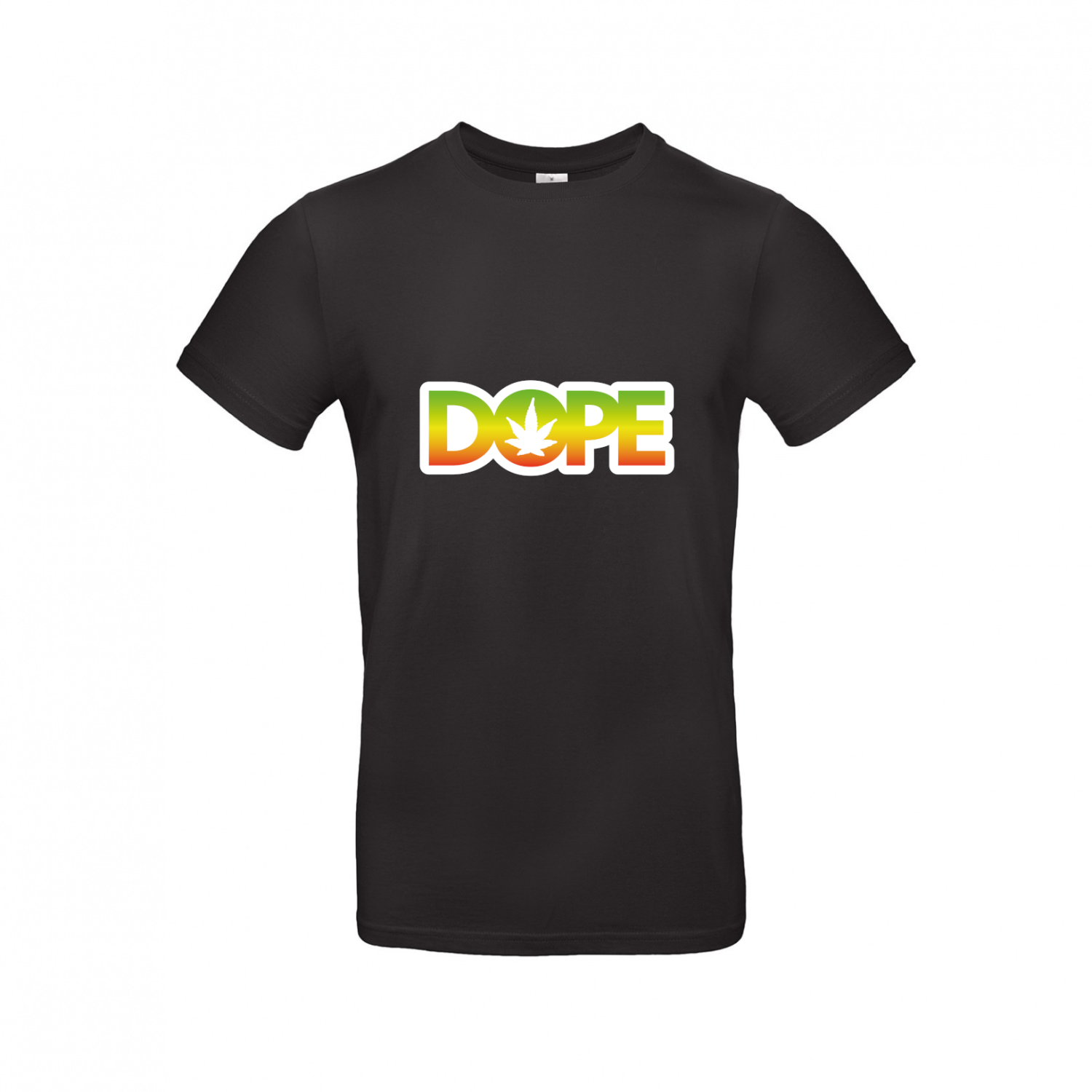 T-Shirt | Dope mit Hanfblatt - Herren T-Shirt
