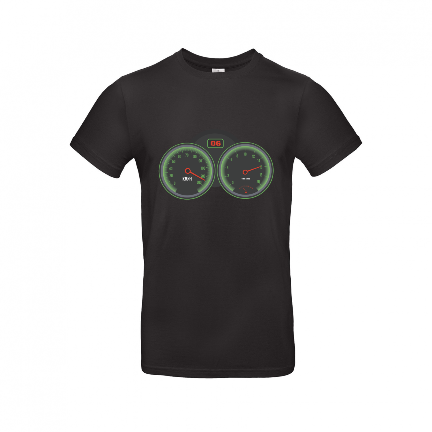T-Shirt | Motorrad Tacho Speedometer - Herren T-Shirt