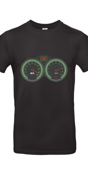 T-Shirt | Motorrad Tacho Speedometer - Herren T-Shirt