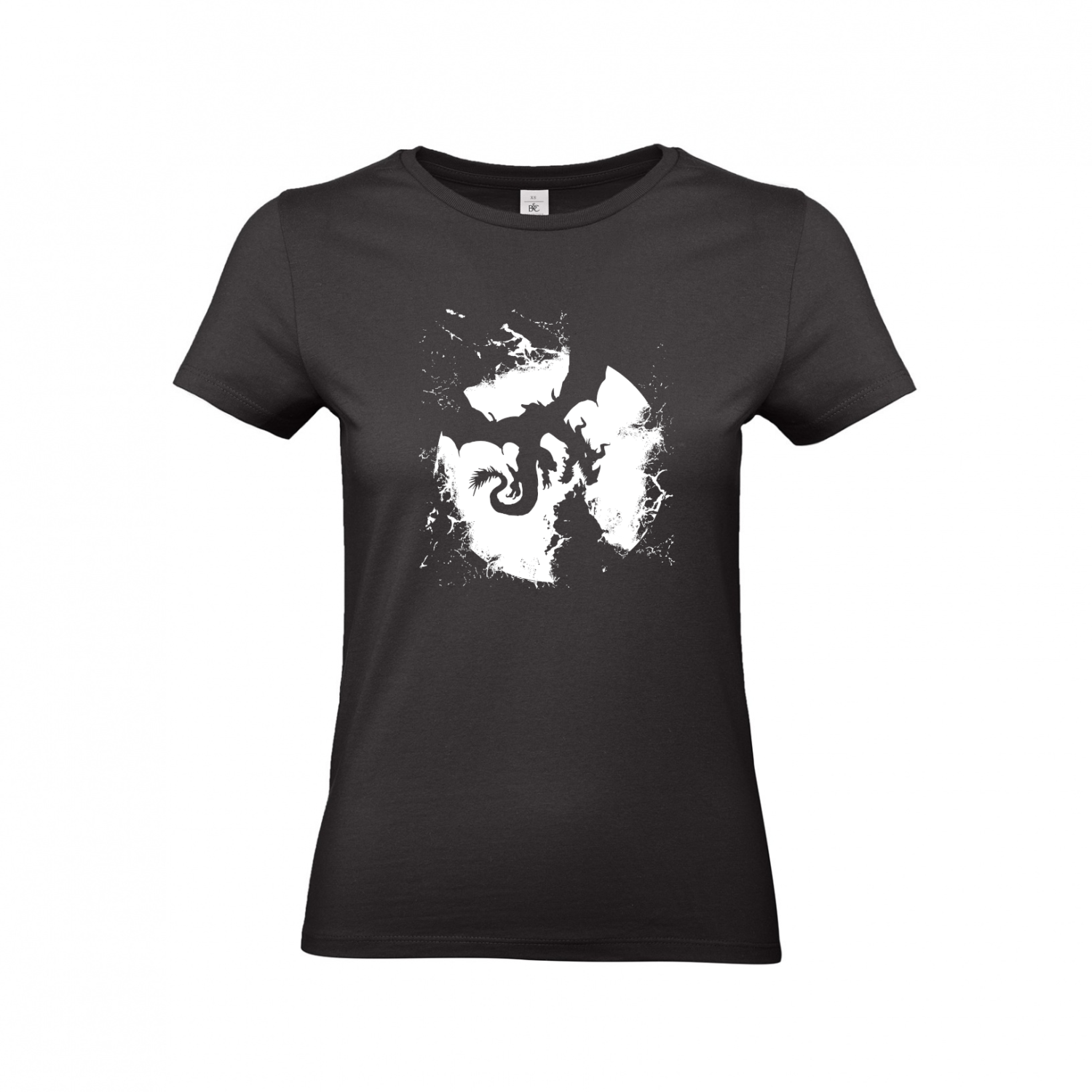 T-Shirt | Dragon on Moon - Damen T-Shirt