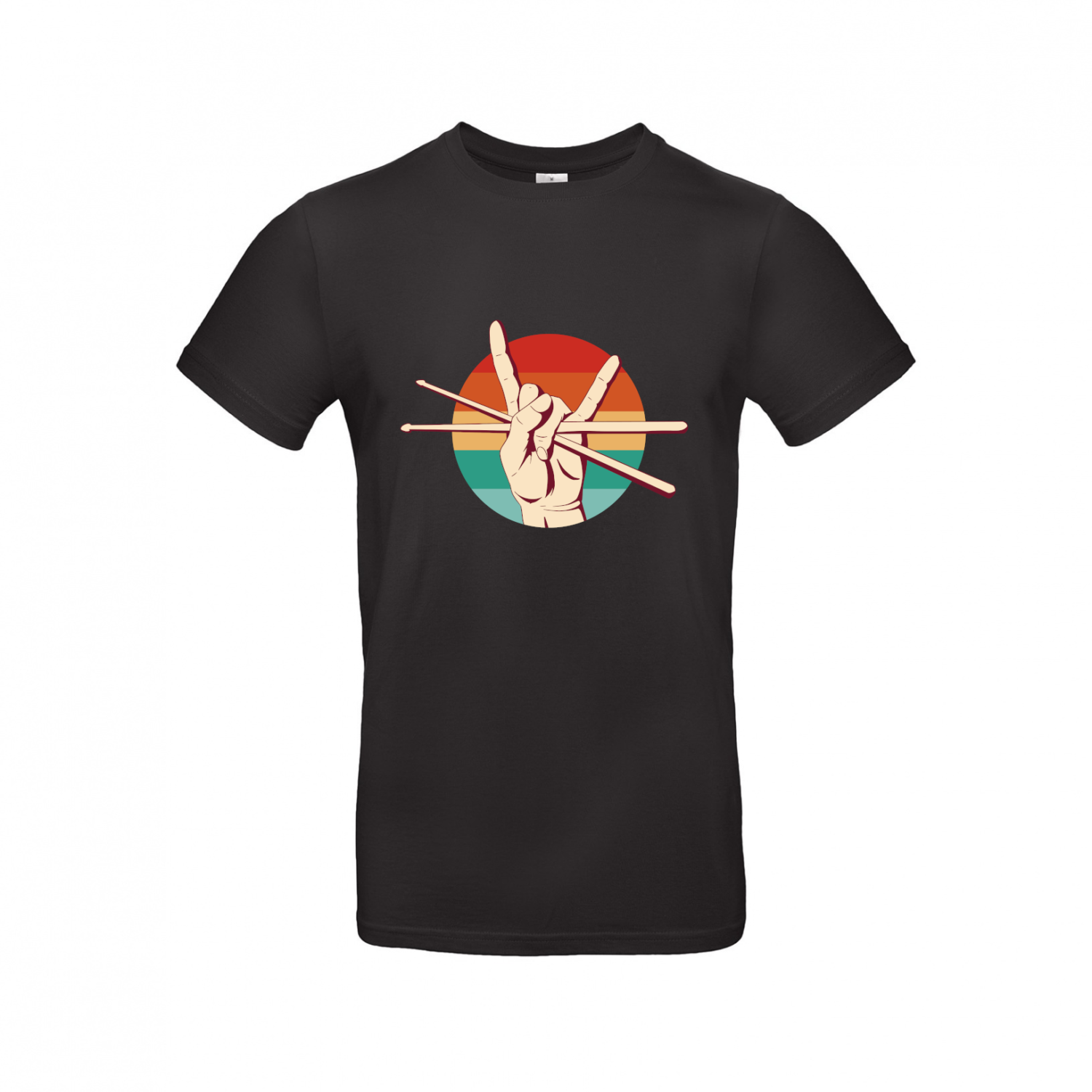 T-Shirt | Hand with Drum Sticks - Herren T-Shirt