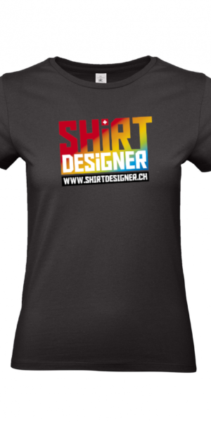 Damen T-Shirt B&C Exact mit Ihrem Design bedruckt