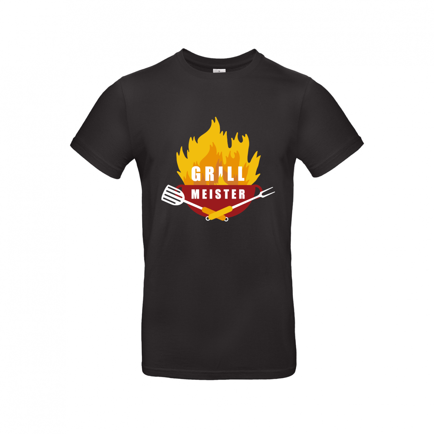 T-Shirt | Grill Meister mit Feuerstelle und Grillwerkzeug - Herren T-Shirt