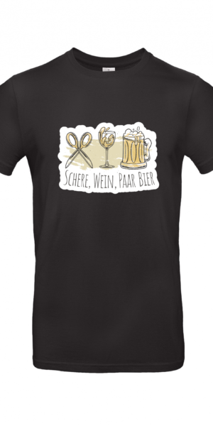 T-Shirt | SCHERE WEIN PAAR BIER - Herren T-Shirt