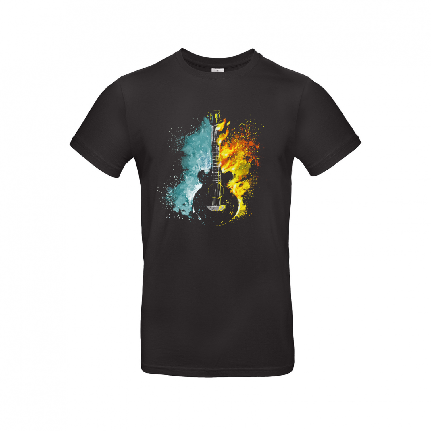 T-Shirt | Fire Water Gitar - Herren T-Shirt