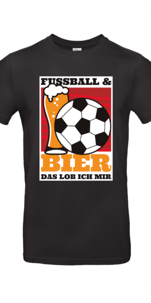 T-Shirt | Fussball & Bier das lob ich mir - Herren T-Shirt