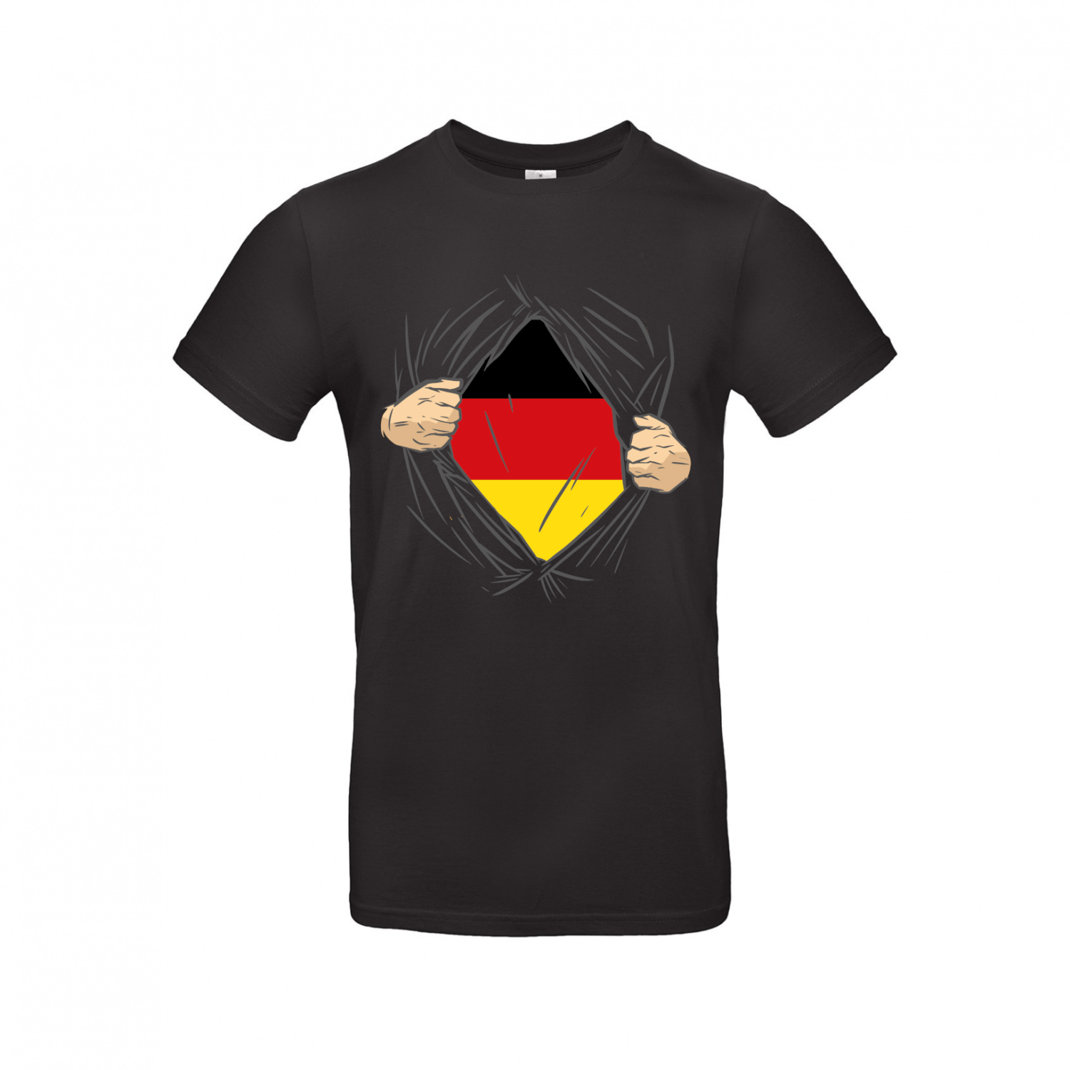 T-Shirt | Superheld Deutschland Fan - Herren T-Shirt
